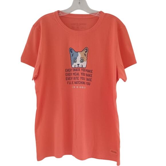 Life Is Good women's Cat lover graphic XL crusher T shirt - Picture 1 of 7